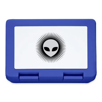 Radiate Alien Head Gray - Lunchbox - royal blue - Front