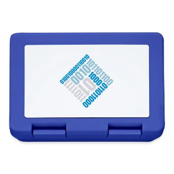 Binary Code Program Language - Lunchbox - royal blue - Front