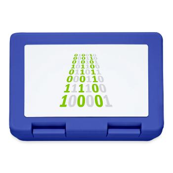 Binary Code Program Language - Lunchbox - royal blue - Front
