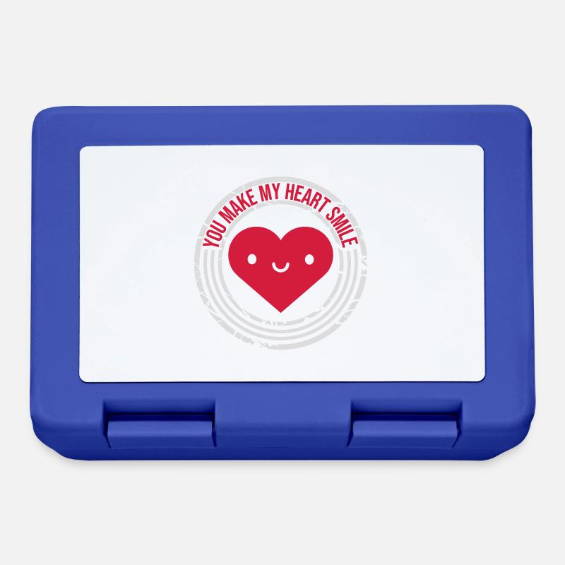 make my heart smile - Brotdose - Royalblau
