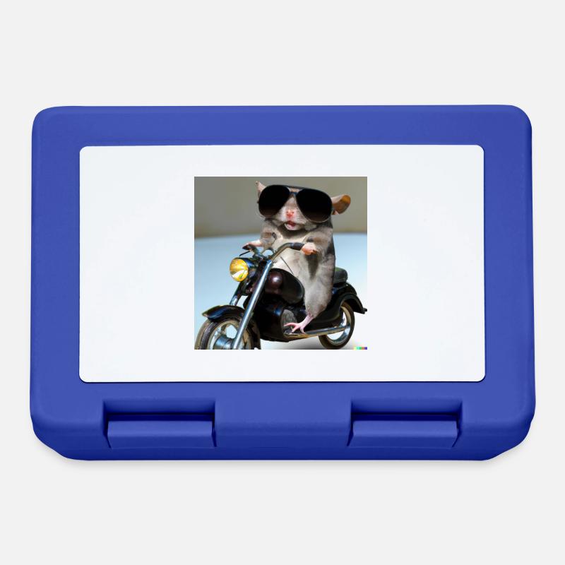 Badass Mouse - Lunchbox - royal blue