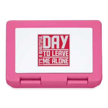 leave me alone day - Brotdose - Pink - Vorne