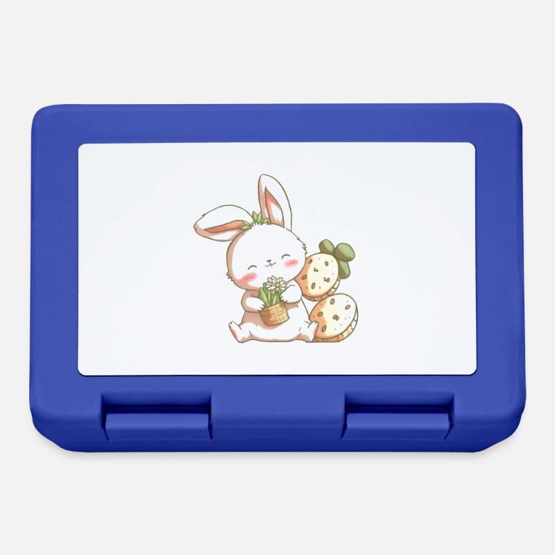 lapin mignon - Boîte à goûter - bleu royal