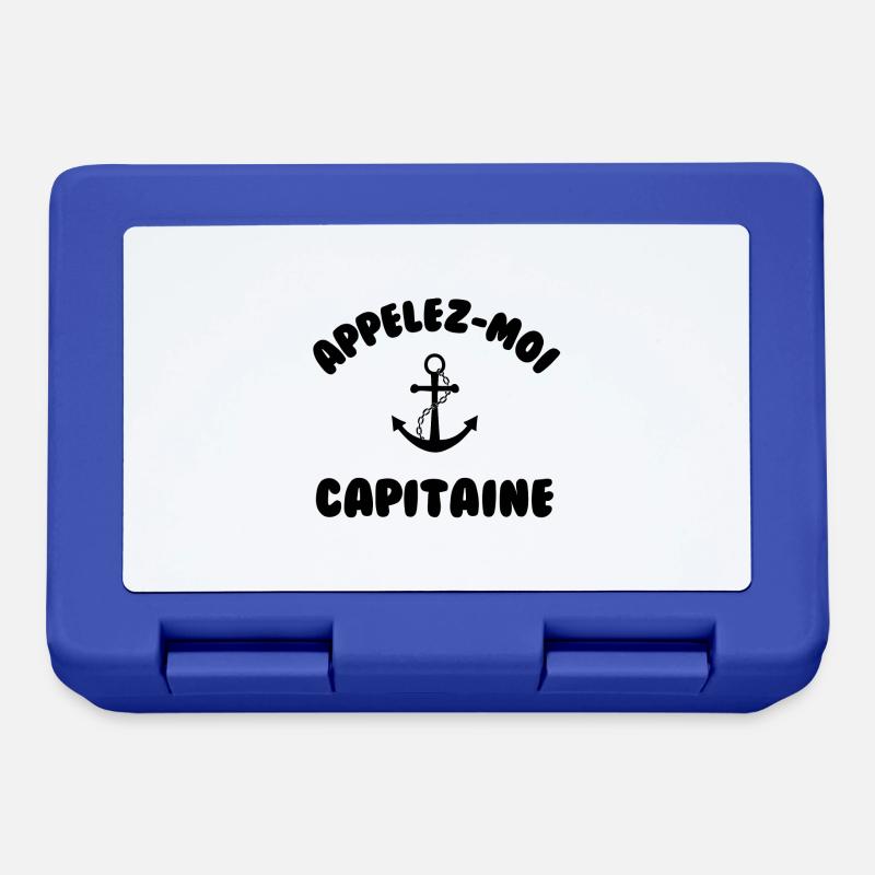 Appelez moi capitaine - Boîte à goûter - bleu royal