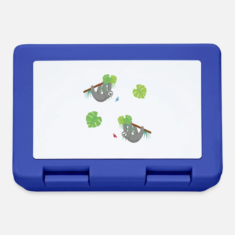 Sloths - Lunchbox - royal blue
