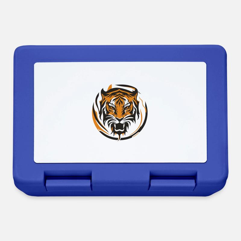 Fierce tiger - Lunchbox - royal blue