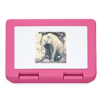 in harmony with nature elephant - Lunchbox - pink - Front