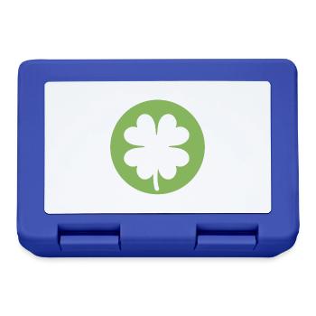 Green Shamrock for St. Patrick's Day - Lunchbox - royal blue - Front