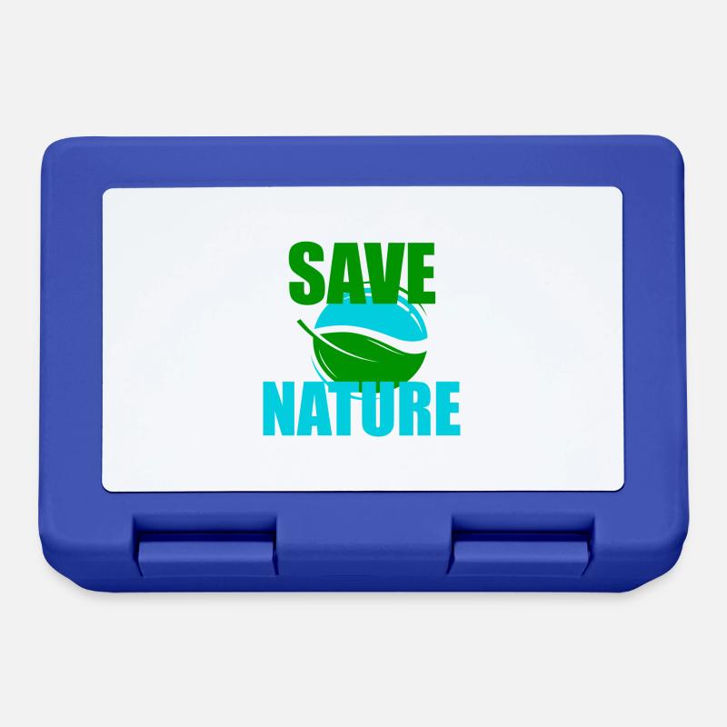 Save Nature - Lunchbox - royal blue