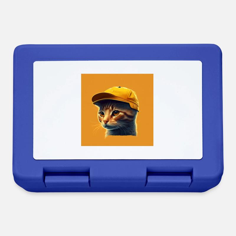 Coole Katze - Brotdose - Royalblau