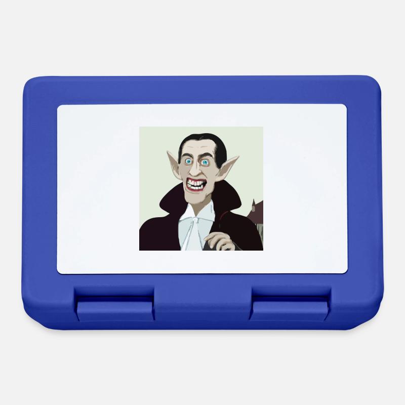 Dracula that s lost his teeth illustroke 2 - Lunchbox - royal blue