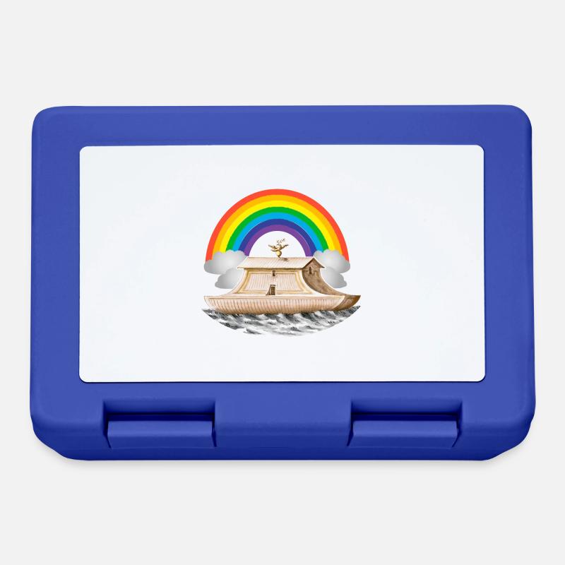 Regenbogenflut Arche Noah - Brotdose - Royalblau