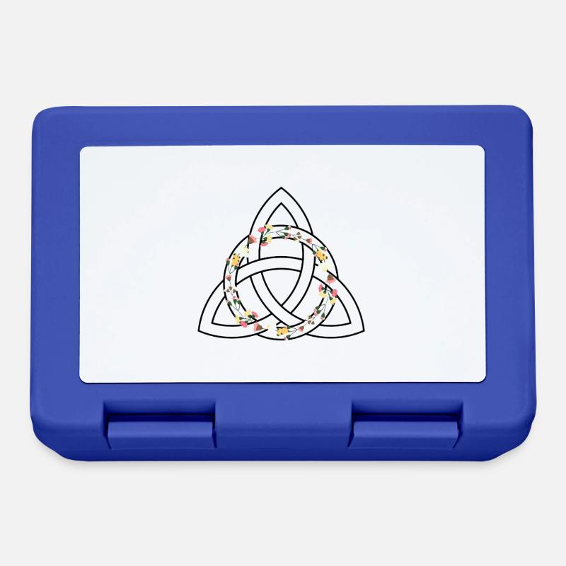 Keltisches Symbol - Triquetra / Triquette oder Triquel. - Brotdose - Royalblau