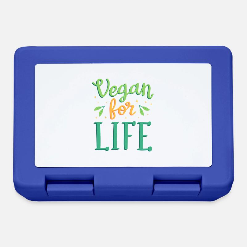 Vegan for life - Lunchbox - royal blue