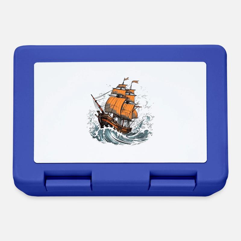 Pirate Ship - Brotdose - Royalblau