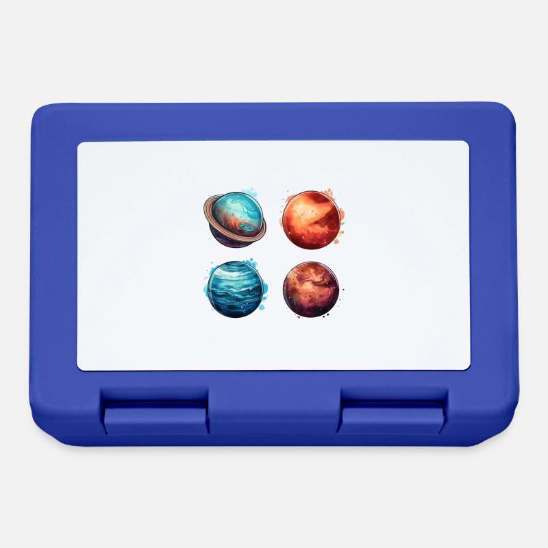 The Cosmic System - Planets - Lunchbox - royal blue