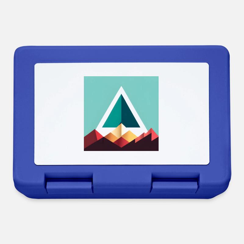 triangle abstrait - Boîte à goûter - bleu royal
