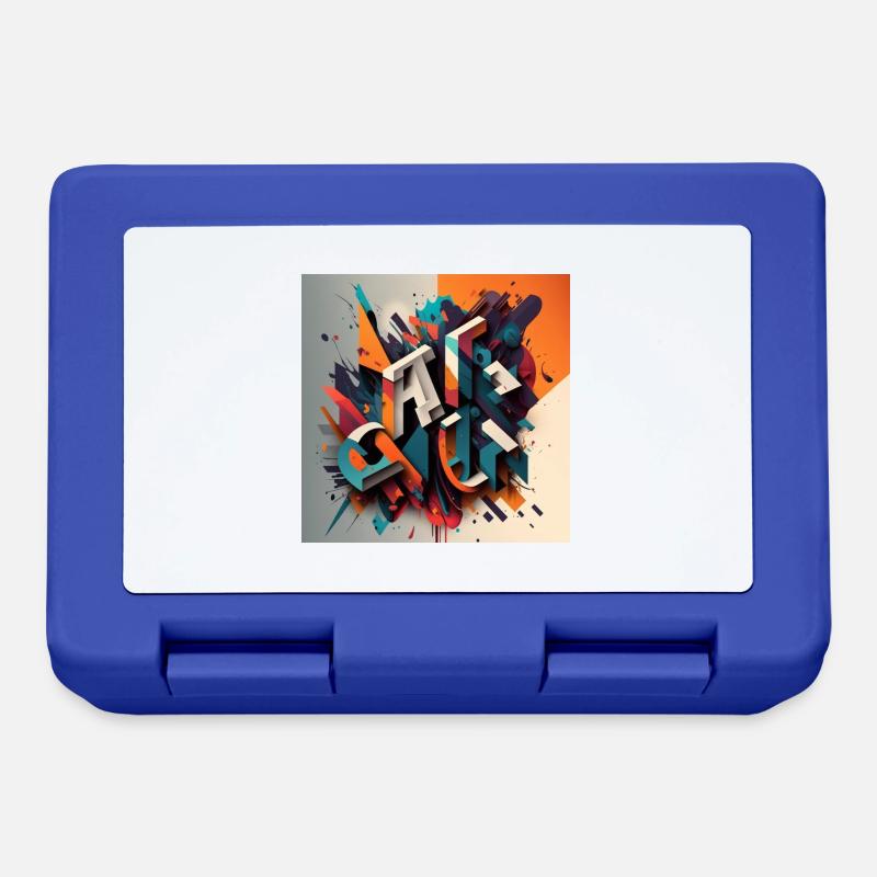 Graffiti - Lunchbox - royal blue