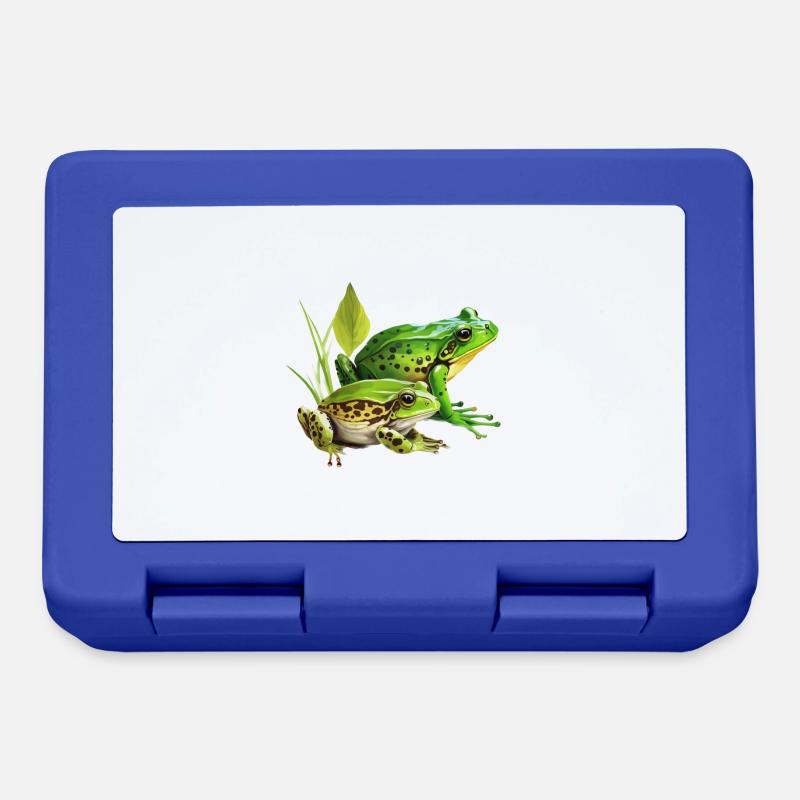 Grenouilles - Boîte à goûter - bleu royal