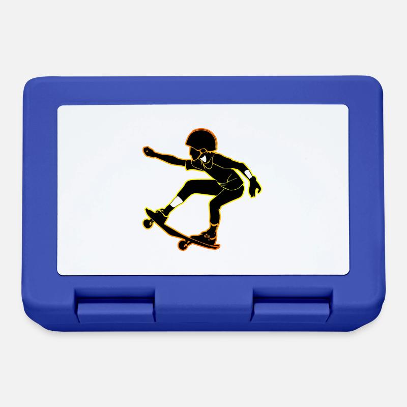 Skateboard - Brotdose - Royalblau