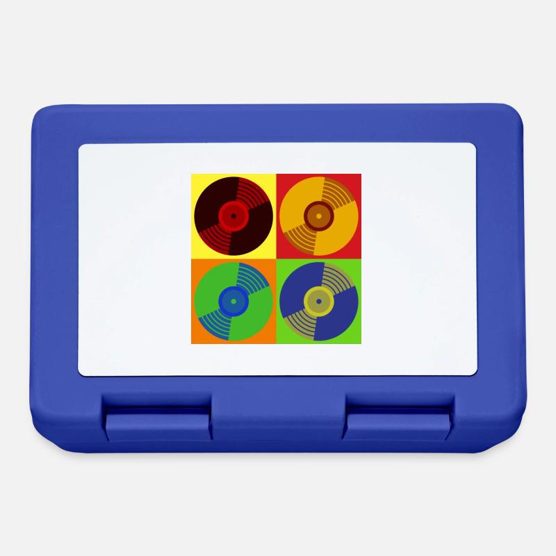 Vinyl Retro - Lunchbox - royal blue