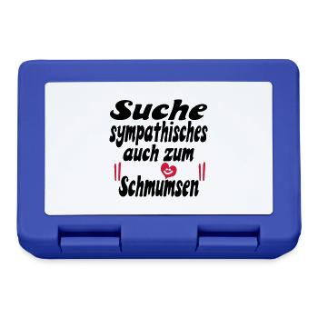 suche sympathisches - Brotdose - Royalblau - Vorne