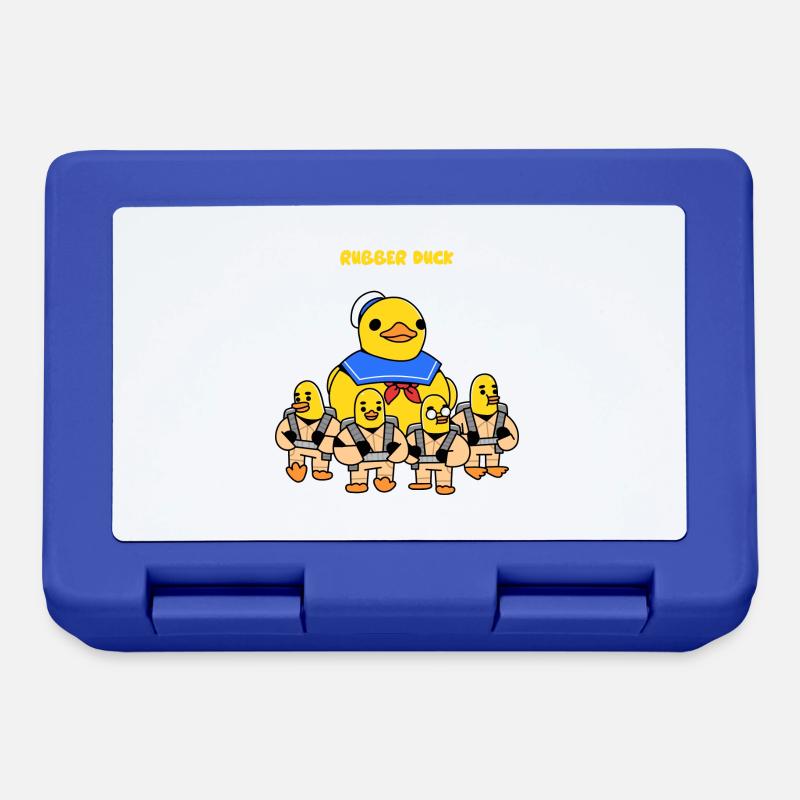 Rubber Duck Monsters a - Brotdose - Royalblau