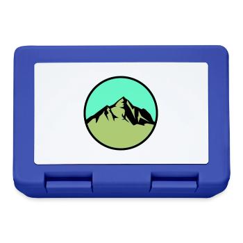 berge - Brotdose - Royalblau - Vorne