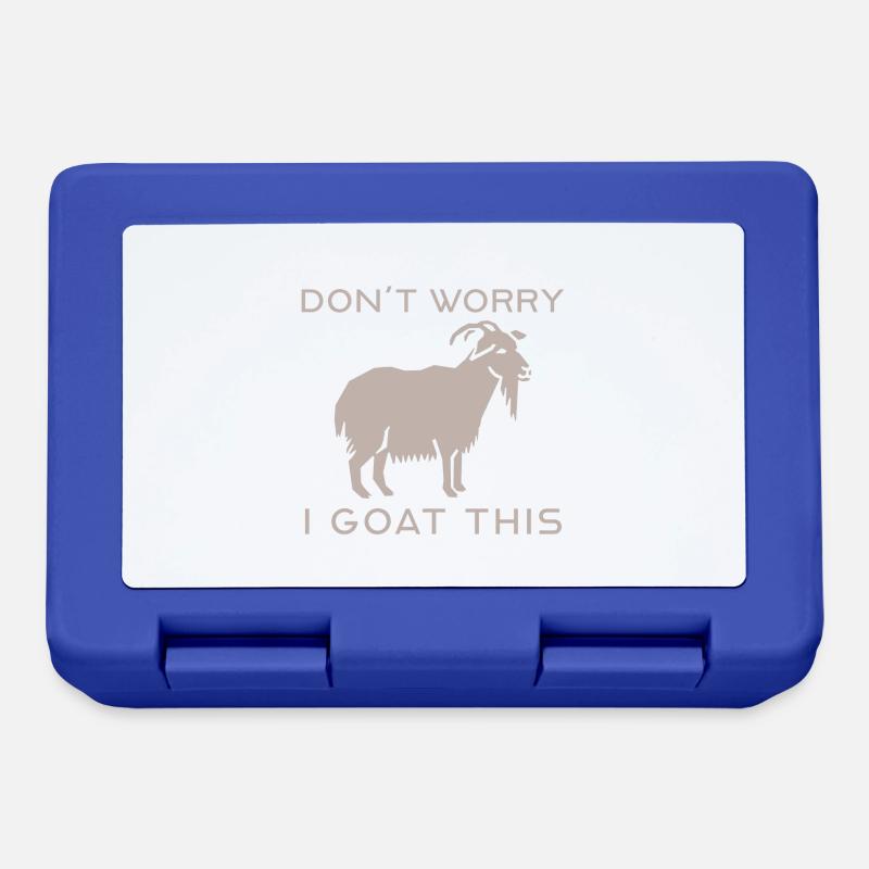 dont worry i goat this - Lunchbox - royal blue