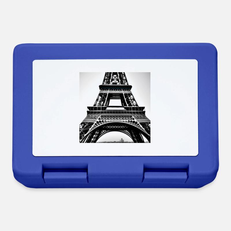 Eternal Elegance - Eiffel Tower in Paris - Lunchbox - royal blue