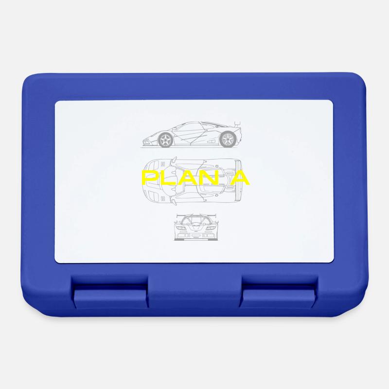 plan voiture sport - Boîte à goûter - bleu royal
