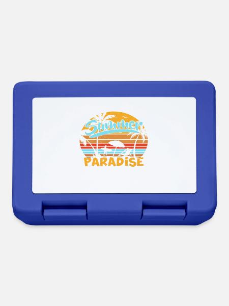 Summer Paradise - Brotdose - Royalblau