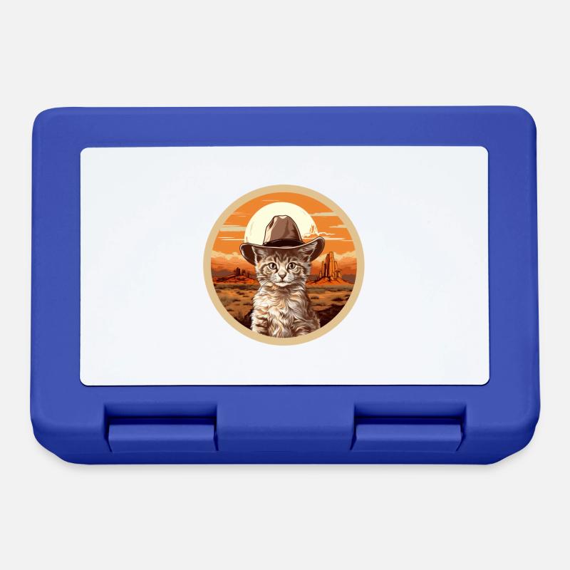 Sheriff's Cat - Lunchbox - royal blue