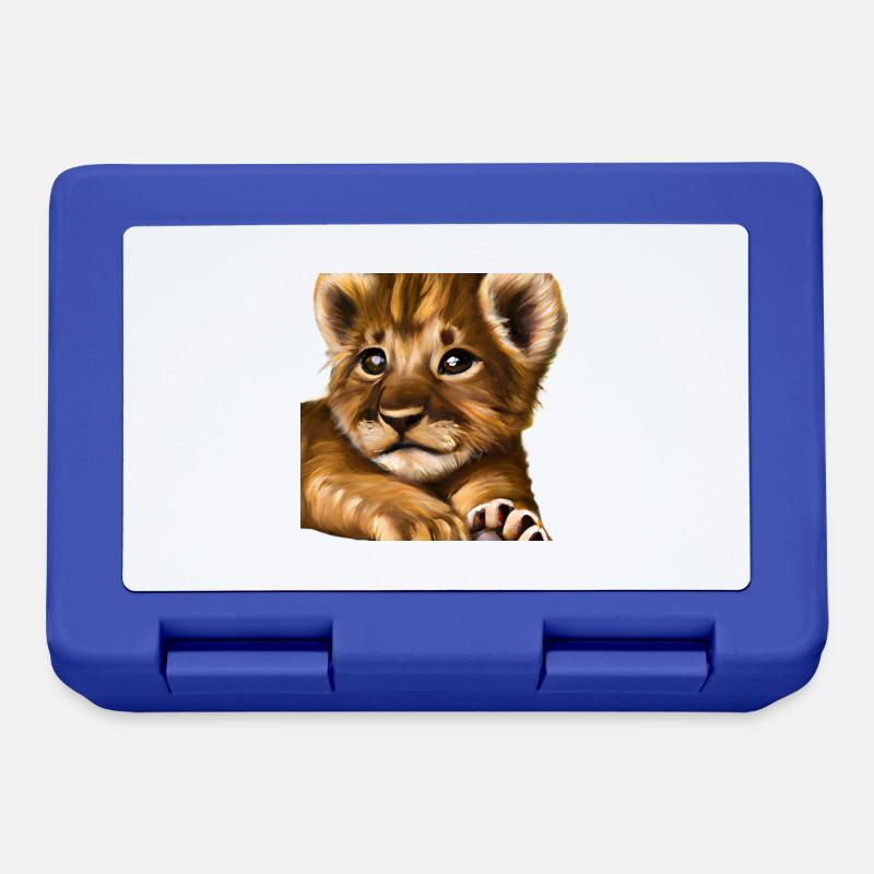 Lion cub - Lunchbox - royal blue
