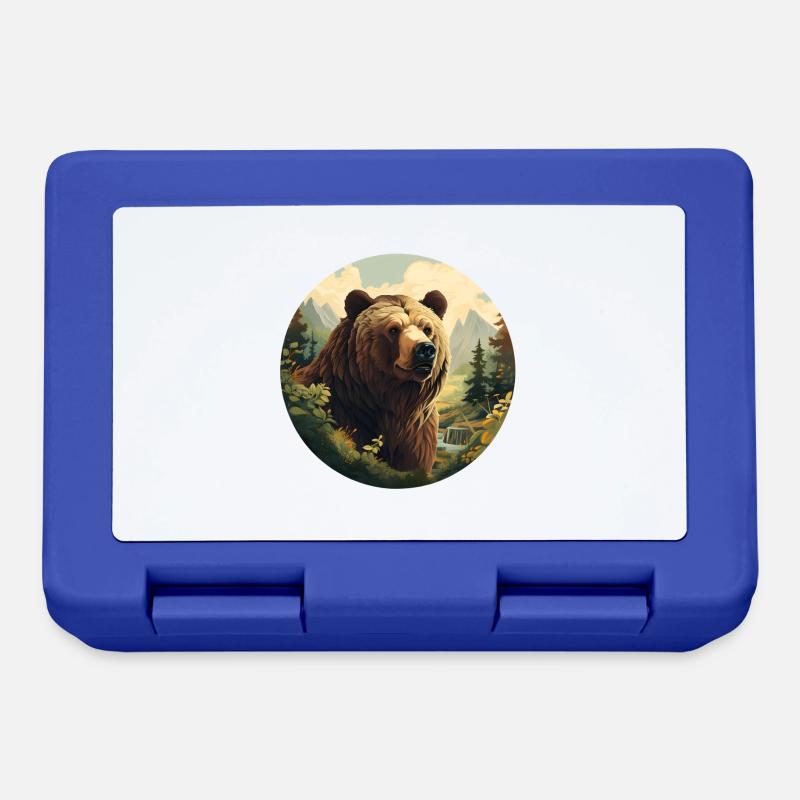 Le royaume de l’ours - Boîte à goûter - bleu royal