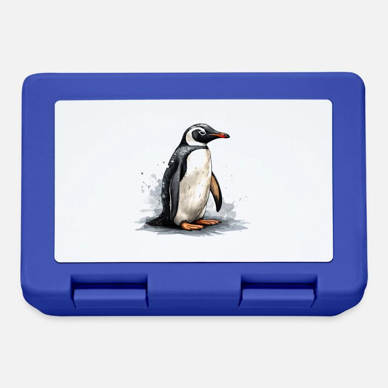 Pinguin auf Eisscholle - Brotdose - Royalblau