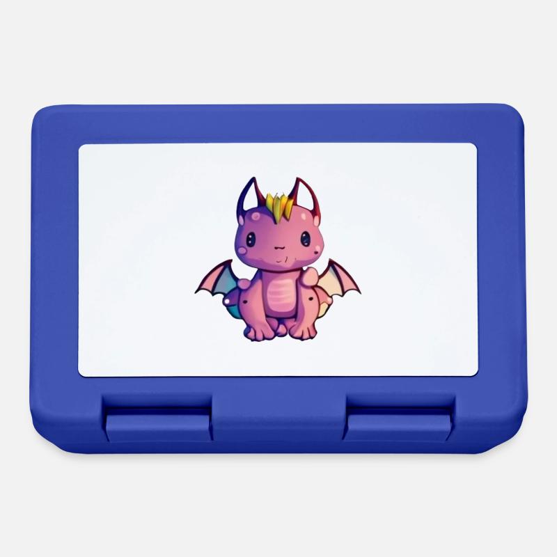 Mignon Bébé Dragon - Boîte à goûter - bleu royal