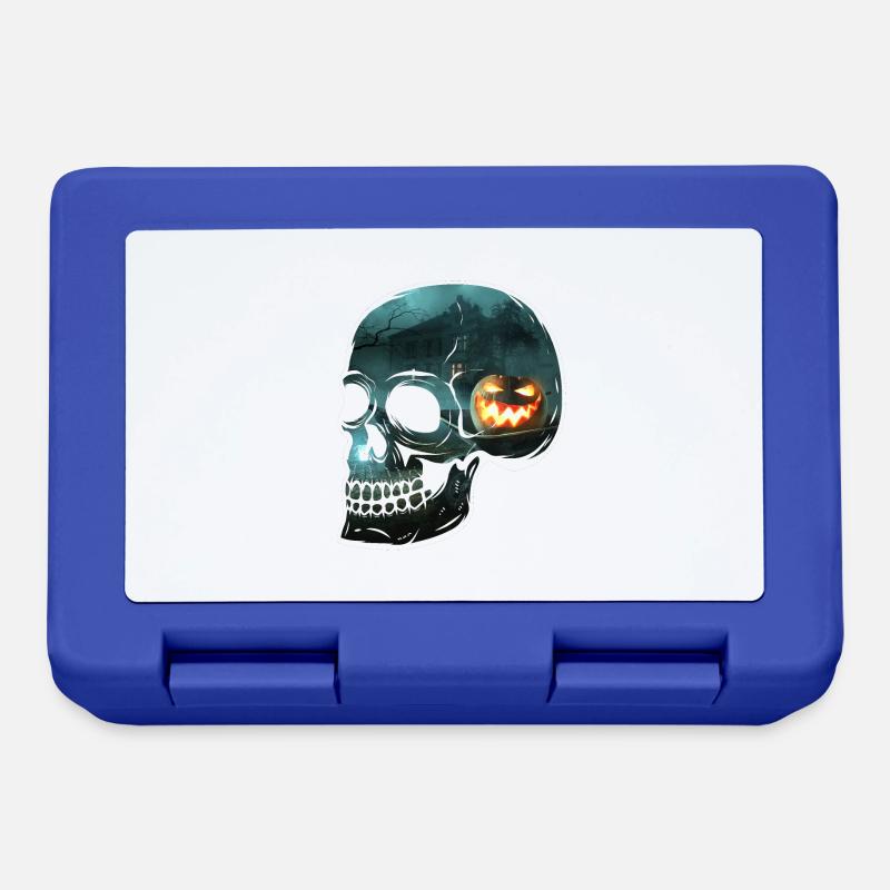 Skull terrifying vision - Lunchbox - royal blue