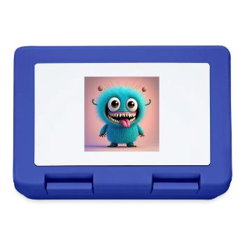 Joyeux Halloween monstre mignon effrayant drôle effrayant effrayant - Boîte à goûter - bleu royal - Devant