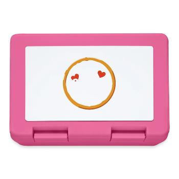 Love is a Pizza with Extra Cheese - Lunchbox - pink - Front