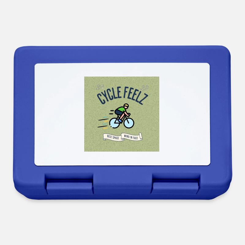 Cycle Feels Fun Bicycle Design - Lunchbox - royal blue