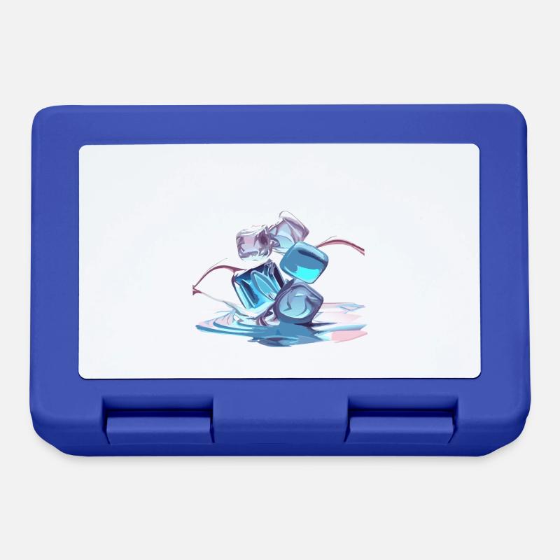 Chrome Ice Cubes - Lunchbox - royal blue