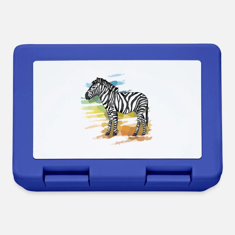Zebra - Brotdose - Royalblau