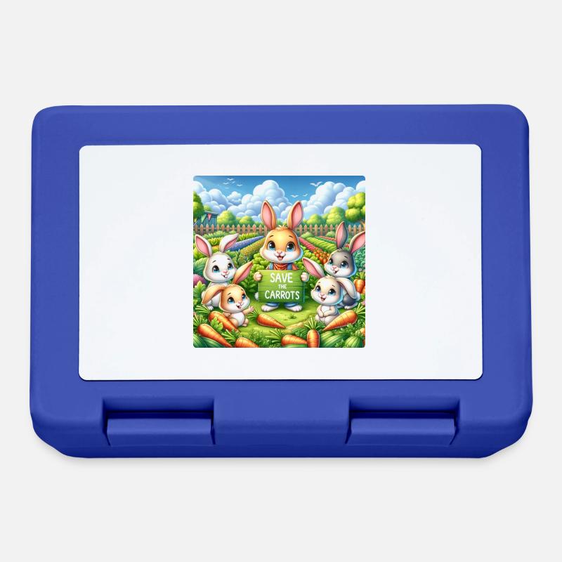 Save the carrots - Lunchbox - royal blue
