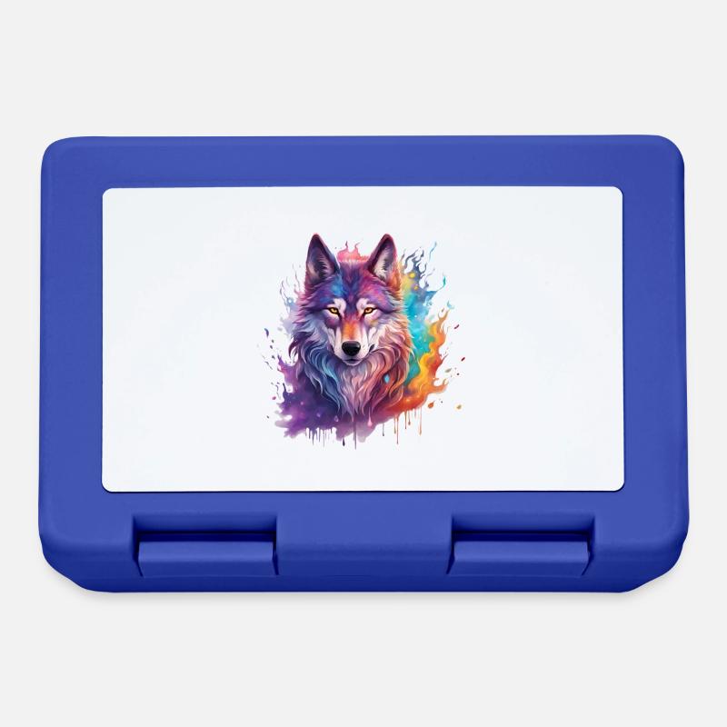 magic wolf - Brotdose - Royalblau
