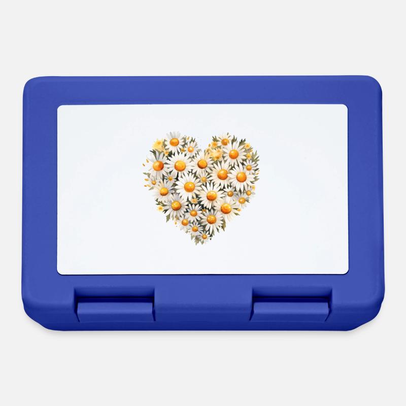 Daisy Bouquet - Lunchbox - royal blue