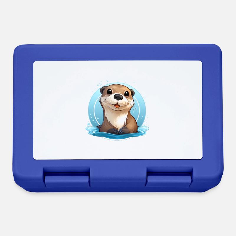 otter - Lunchbox - royal blue