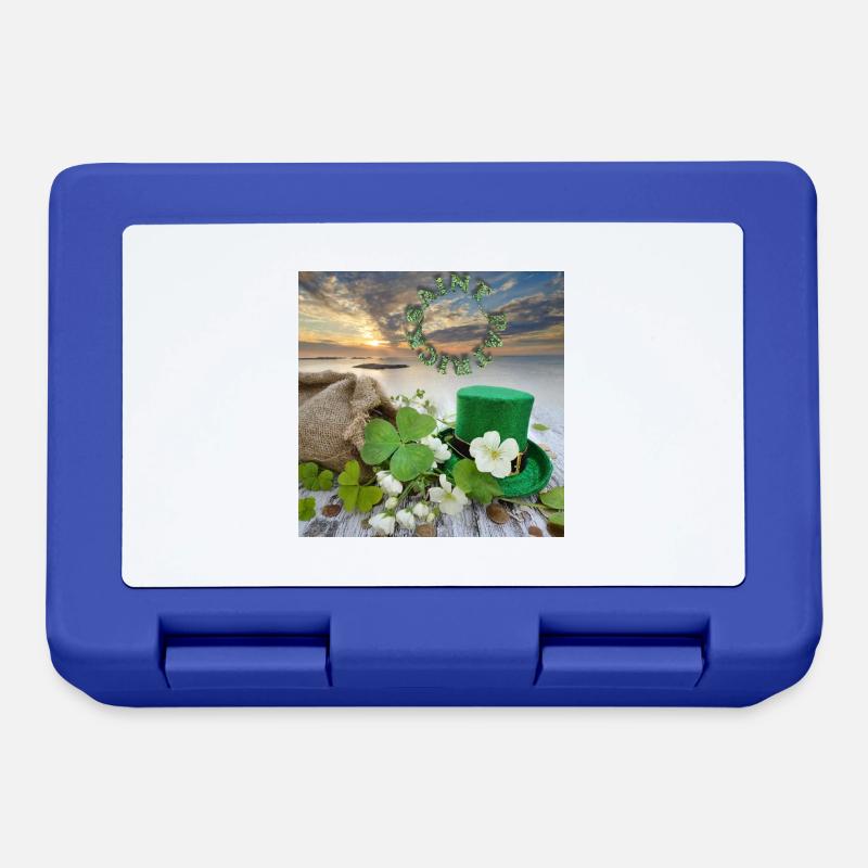 Saint patrick - Boîte à goûter - bleu royal
