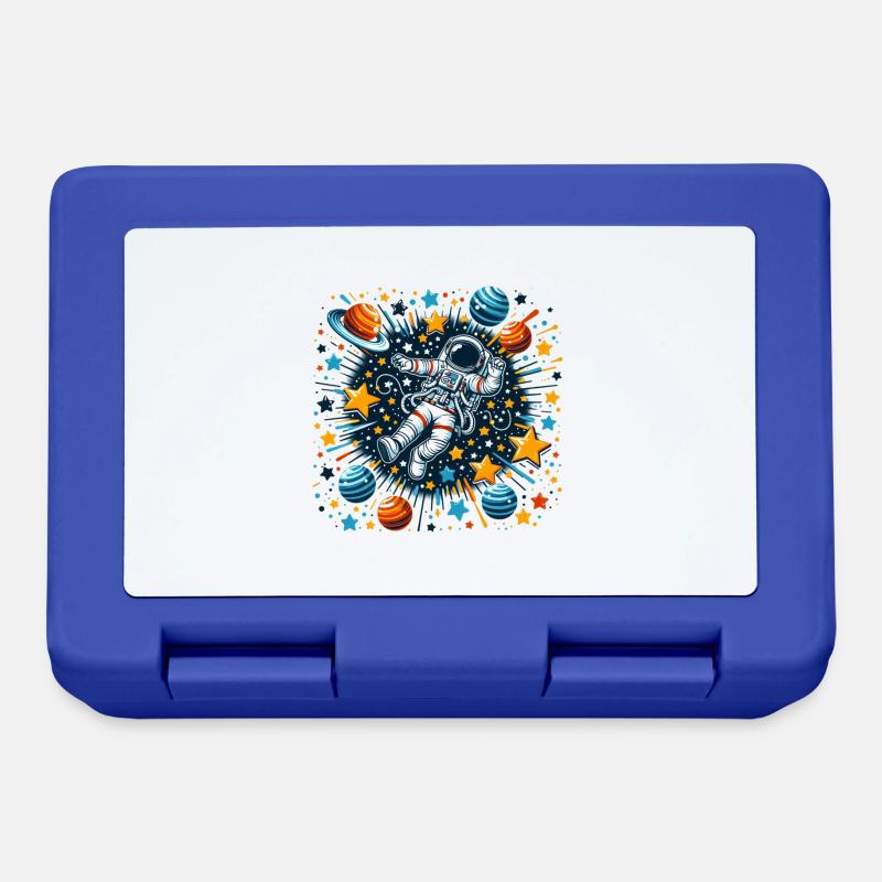 Astronaut in space - Lunchbox - royal blue