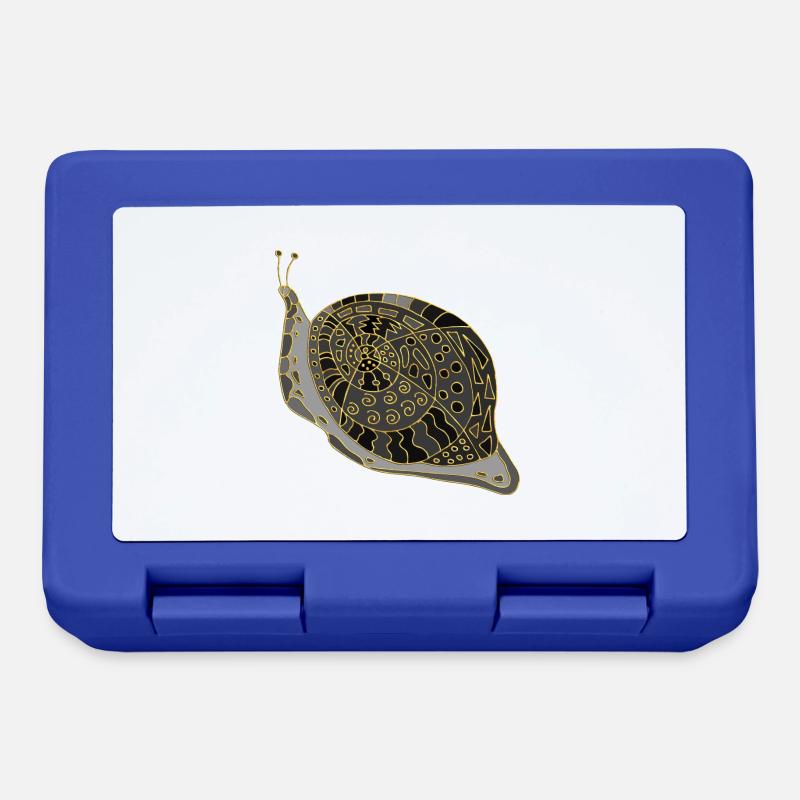 Escargot - Boîte à goûter - bleu royal